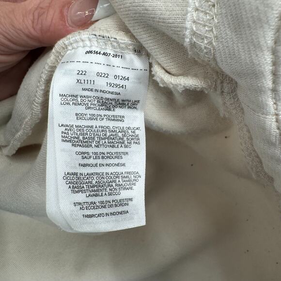 Columbia Hooded Full Zip Sherpa Fleece Jacket Women's Size M Cream/Beige - Picture 5 of 7